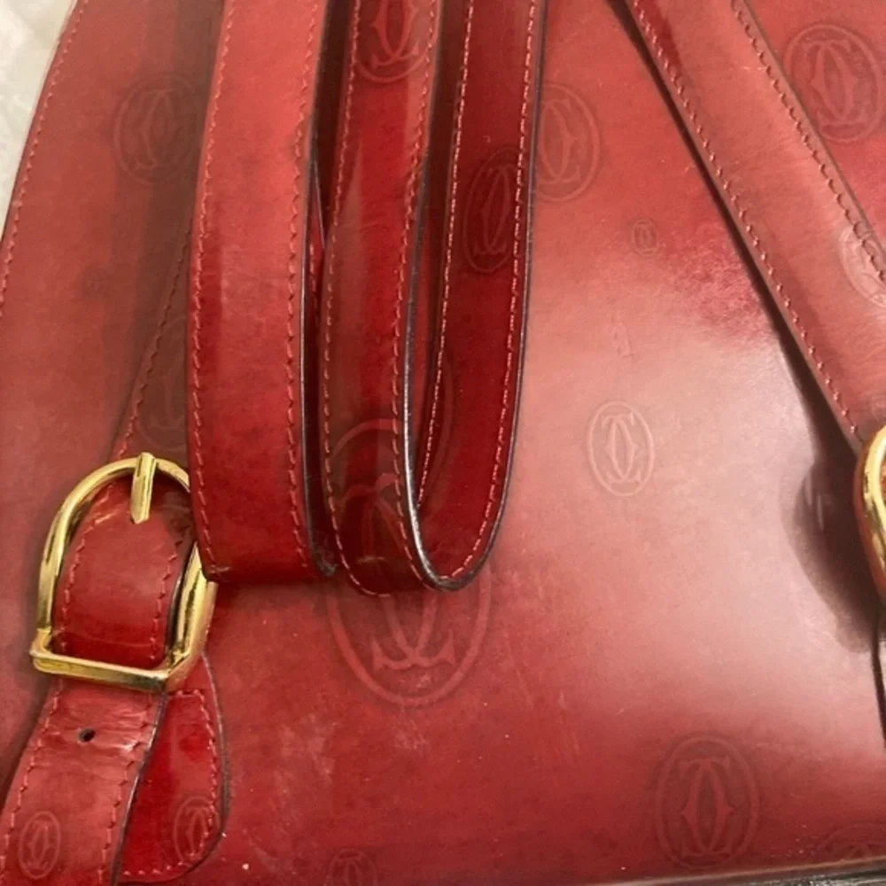 Cartier birthday burgandy vintage backpack